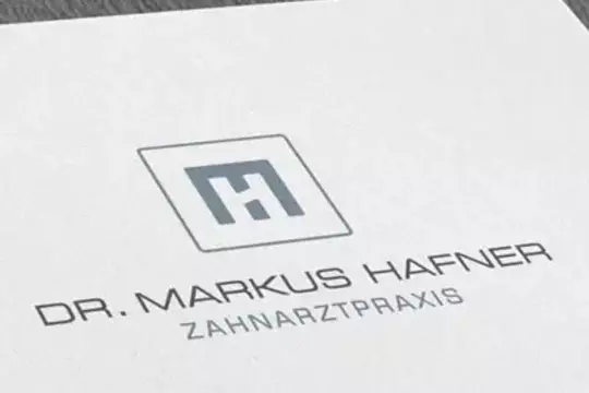 Logogestaltung Zahnarzt Dr. Markus Hafner