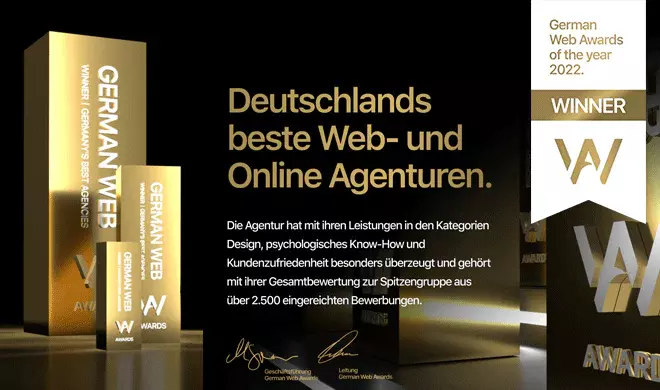 GERMAN WEB AWARDS 2022