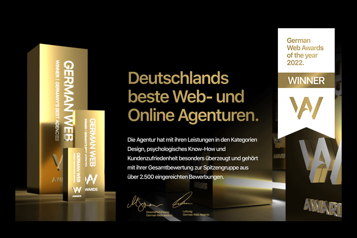 Praxisdesign Dr. Peiler gewinnt GERMAN WEB AWARD